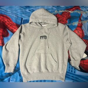 87MM Basic Korean Heavy Cotton Box Logo Hoodie Sweater